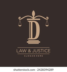MODERN LAW LOGO MIT ANFANGSBUCHSTABE