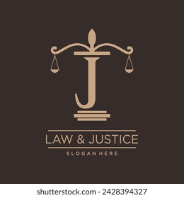 MODERN LAW LOGO WITH INITIAL LETTER
