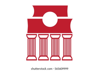 Modern Law Symbol. Stylish visuals designed for law-related issues.