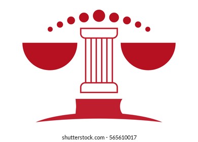 Modern Law Symbol. Stylish visuals designed for law-related issues.