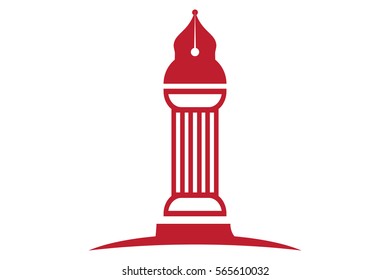 Modern Law Symbol. Stylish visuals designed for law-related issues.