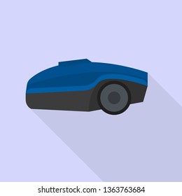 Modern lawn mower icon. Flat illustration of modern lawn mower vector icon for web design