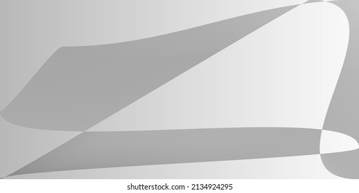 Modern Layers Grey Digital Gradient Mesh. Gray Silver Technology Fluid Original Background. Minimal Smooth Shape Futuristic Illustration. Dynamic Monochromatic Metallic Alluminium Modern Design.