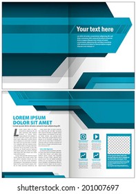modern layout blue template