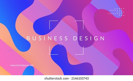 Modern Layout. Business Illustration. Cool Landing Page. Violet Bright Design. Tech Futuristic Flyer. Neon Screen. Vibrant Frame. Geometric Poster. Violet Modern Layout