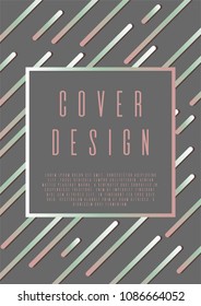 Modern layout corporate style.  A4 brochure title sheet. Can be used for poster, brochure, magazine, card, book, flyer, banner, anniversary. Trendy corporate style.
