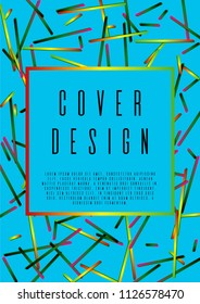 Modern layout corporate style.  A4 brochure title sheet. Can be used for poster, brochure, magazine, card, book, flyer, banner, anniversary
 Trendy corporate style.
