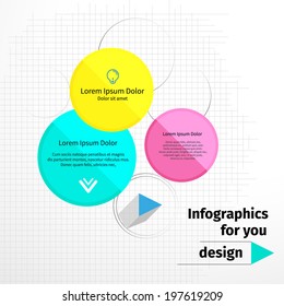Modern layout design, flat background, vector illustration