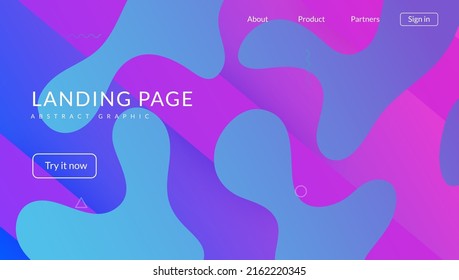 Modern Layout. Fluid Website. Color Gradient Background. Dynamic Flyer. Vibrant Frame. Purple Trendy Poster. Flow Landing Page. Spectrum Brochure. Violet Modern Layout
