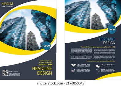 Modern layout flyer, brochure, cover design vector template