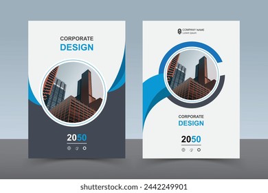 Modern Layout Flyer. Corporate Book Cover Design, EPS Vector Template. Can be Adapt to Brochure, Annual Report, Magazine, Business Presentation, Poster, flyer, Banner, Website