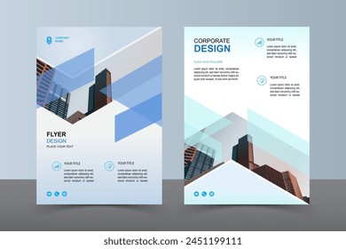 Modern Layout Flyer. Corporate Book Cover Design, EPS Vector Template. Can be Adapt to Brochure, Annual Report, Magazine, Business Presentation, Poster, flyer, Banner, Website

