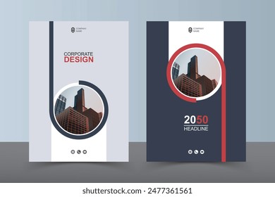 Modern Layout Flyer. Corporate Book Cover Design, EPS Vector Template. Can be Adapt to Brochure, Annual Report, Magazine, Business Presentation, Poster, flyer, Banner, Website