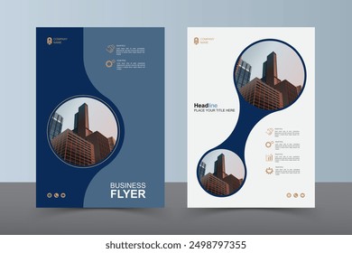 Modern Layout Flyer. Corporate Book Cover Design, EPS Vector Template. Can be Adapt to Brochure, Annual Report, Magazine, Business Presentation, Poster, flyer, Banner, Website

