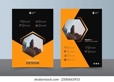 Modern Layout Flyer. Corporate Book Cover Design, EPS Vector Template. Can be Adapt to Brochure, Annual Report, Magazine, Business Presentation, Poster, flyer, Banner, Website


