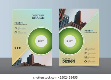 Folleto de diseño moderno. Diseño Corporativa de la cubierta del libro, Plantilla del Vector de EPS. Se puede adaptar al folleto, informe anual, revista, presentación comercial, póster, volante, Anuncio, Sitio web