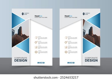 Modern Layout Flyer. Corporate Book Cover Design, EPS Vector Template. Can be Adapt to Brochure, Annual Report, Magazine, Business Presentation, Poster, flyer, Banner, Website

