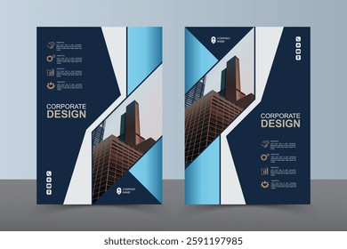 Modern Layout Flyer. Corporate Book Cover Design, EPS Vector Template. Can be Adapt to Brochure, Annual Report, Magazine, Business Presentation, Poster, flyer, Banner, Website

