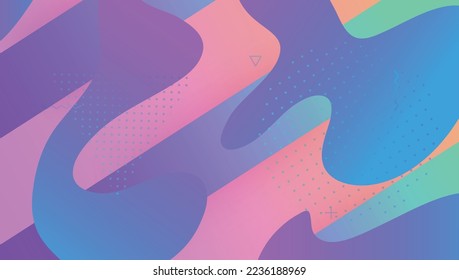 Modern Layout. Minimal Website. Hipster Page. Flat Digital Poster. Pink Trendy Shape. Commercial Backdrop. Abstract Banner. Color Landing Page. Lilac Modern Layout