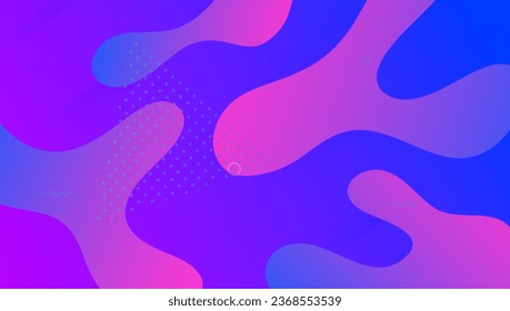 Diseño moderno. Fondo Brillante Rosa. Afiche de degradado de flujo. Sitio Web de moda. Formas líquidas. Volante Geométrico. Ilustración De Colorido Plano. Art Landing Page. Disposición moderna de Lilac