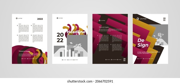 Modern layout template design, background for your project like flyer, brochure, banner, media post advertising, company profile, resume and more. Design isolated and editable vector eps.