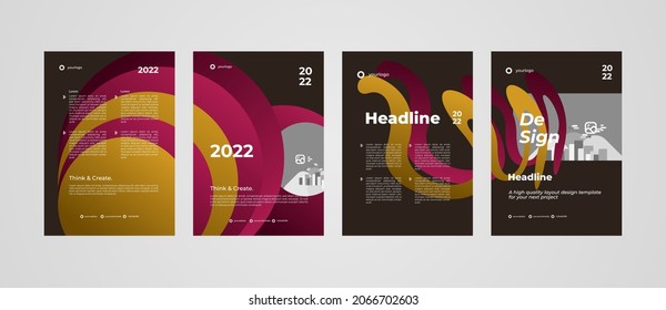 Modern layout template design, background for your project like flyer, brochure, banner, media post advertising, company profile, resume and more. Design isolated and editable vector eps.