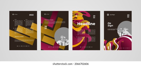 Modern layout template design, background for your project like flyer, brochure, banner, media post advertising, company profile, resume and more. Design isolated and editable vector eps.