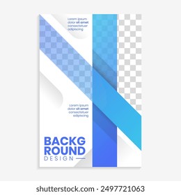 modern layout template flyer design in blue color