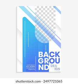 modern layout template flyer design in blue color
