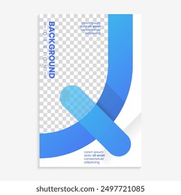 modern layout template flyer design in blue color