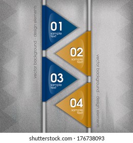 Modern layout. Vector template and parts - triangles.