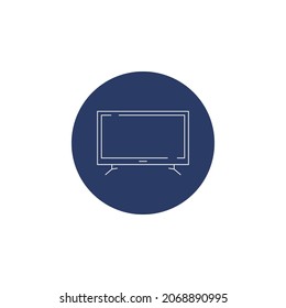 Modern LCD monitor icon vector