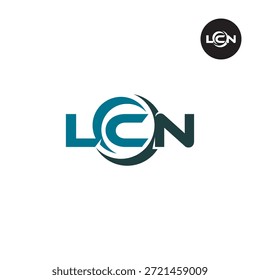 Modernes LCN-Monogramm - Clean 3-Letter-Logo-Vorlage