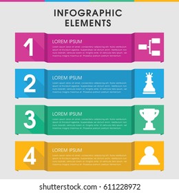 Modern leadership infographic template. infographic design with leadership icons includes structure, trophy. can be used for presentation, diagram, annual report, web design. 