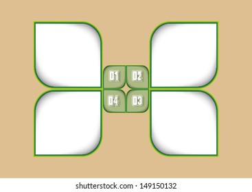 Modern leaf glass