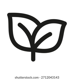 Icono moderno de la hoja para la Naturaleza, el medio ambiente, y el diseño respetuoso del medio ambiente
