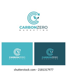 Modern Leaf Letter C Logo Design