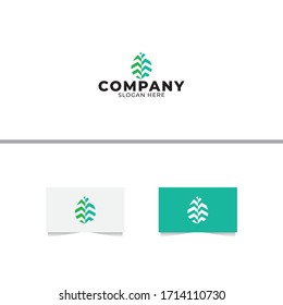 Modern Leaf Logo Design Template