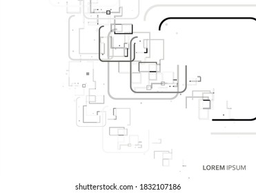 Modern leaflet template with abstract pattern. Brochure template for promotion design. Business advertising promotion