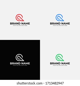 Modern Leaner Style Initial Letter Q logo design vector template. Professional q letter icon design elements for business or corporate identity.