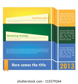 Modern leather folder style business presentation background