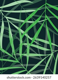 Modern leaves themed vector background.Tropical backdrop idea for banner, poster, template, business, home decor, textile, carpet and rugs. Vector illustration.