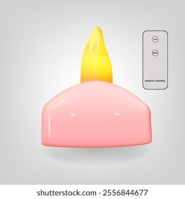 Modern LED light bulb with remote control. Concept of a smart home and managing light with remote devices. 
