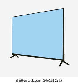 MOdern Led Vector de televisión sobre fondo blanco