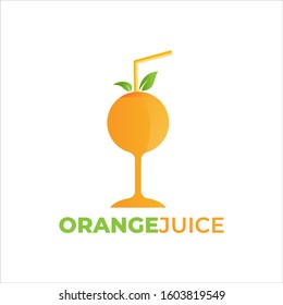Modern lemon logo design. orange logo design vector illustration. fruit drink logo