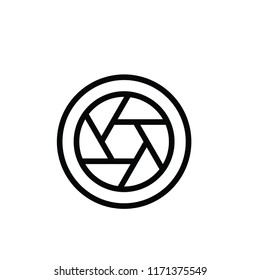 Modern lens icon