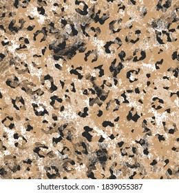 Modern leopard pattern design. Animal and natural pattern. Texture seamless design.