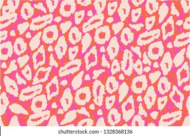 Modern Leopard pattern design. Good for t-shirt textile graphic design, wallpaper, wrapping paper. Fashionable template for design.