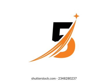 Modern Letter 5 Logo Template. luxury branding Letter Logo Design  Vector