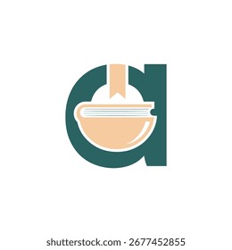 A modern letter 'A' logo with an open book and bookmark, symbolizing knowledge and learning. Ideal for libraries, schools, or publishing brands.